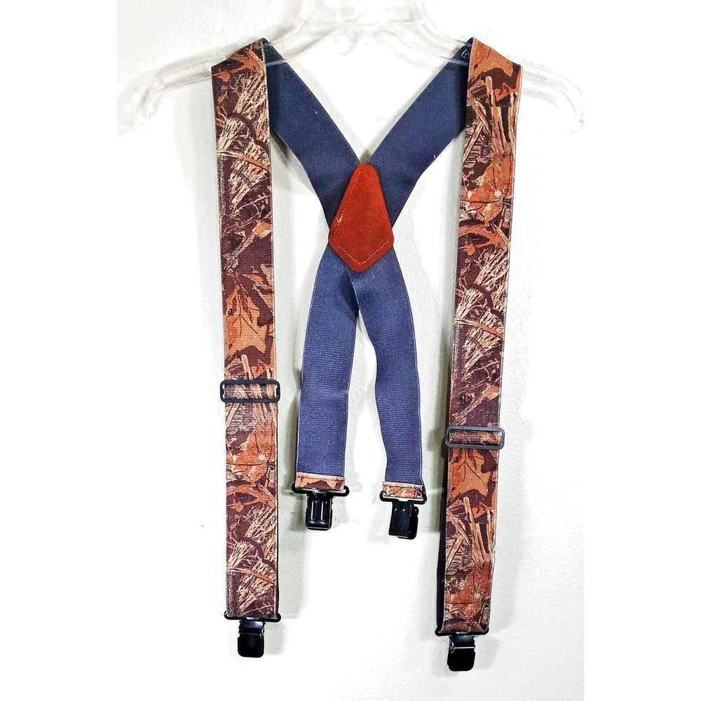 Suspenders Camouflage Adjustable 2 " Wide Work Clips Camo AWP Advantage Max